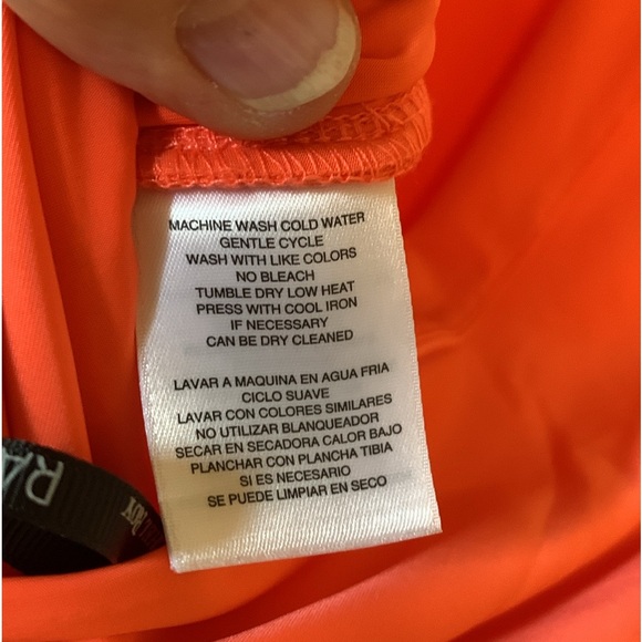 NWT Stunning RACHEL Rachel Roy Long Sleeve Dress Size XS Guava Punch Color - Picture 5 of 12